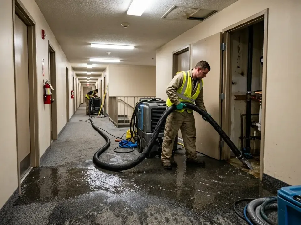 multi-unit-apartment-hallway-f-005 — frequently asked questions, Emergency Burst Pipe Water Extraction & Removal in Alma, AR